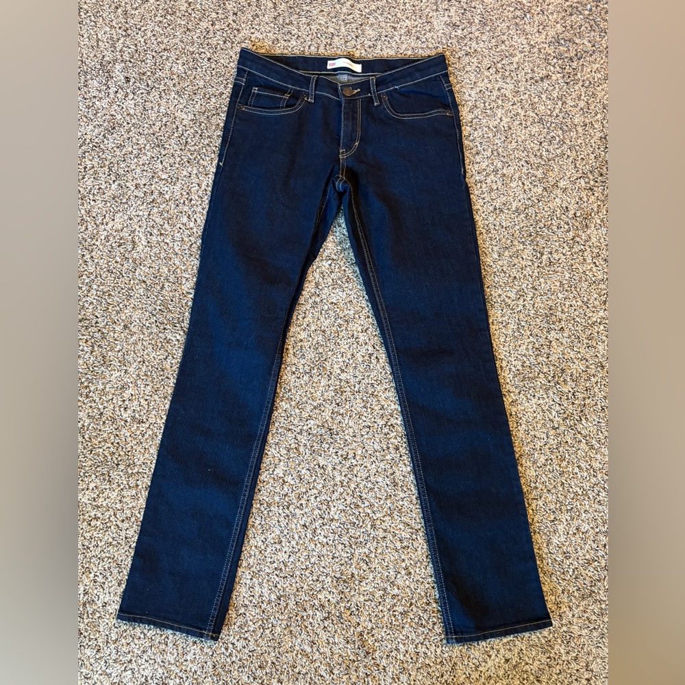 Levi's Dark Blue Straight Leg Jeans